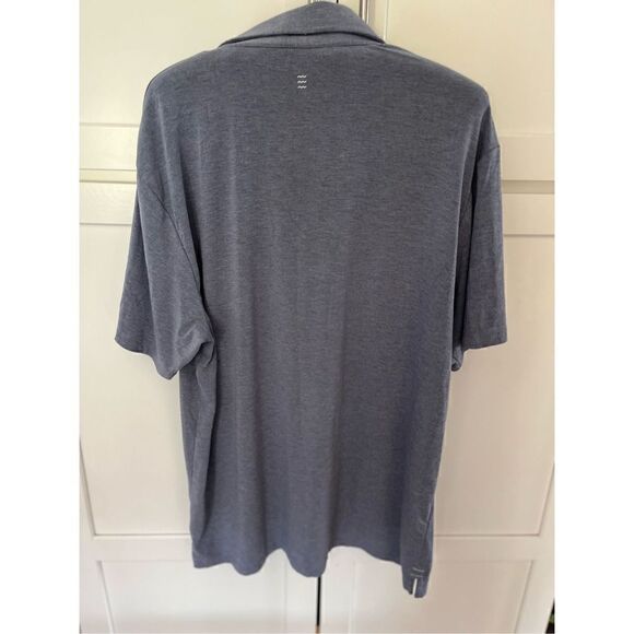 Free Fly Men’s Heritage Polo Sz L Slate Blue Bamboo - Picture 6 of 11